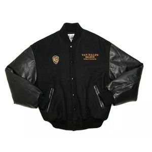 Van Halen balance world tour leather wool jacket